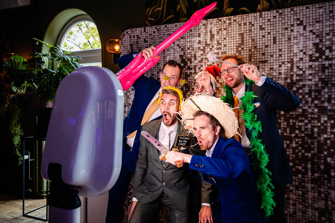 De bruiloft van Margot en Arjan met een Photobooth van 321Klik bij Kasteel Maurick